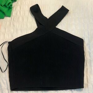 criss cross ribbed top
